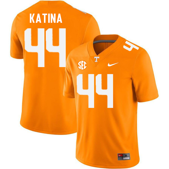 Men #44 Steele Katina Tennessee Volunteers College Football Jerseys Stitched-Orange